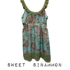 NWT Sweet sinammon hot mama 100% Silk dress